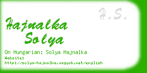 hajnalka solya business card